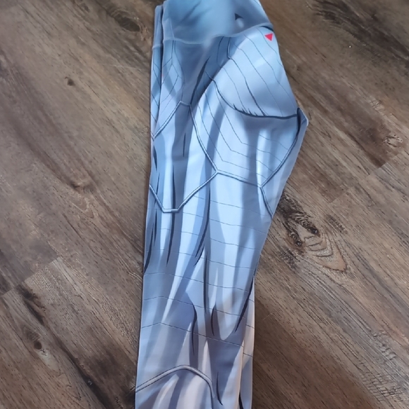 Violate the Dress code Gray and Blue Athletic Leggings - Picture 1 of 2